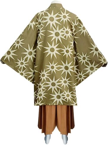 Haganezuka Hotaru Cosplay Anime Demon Kimono Cloak Costume Mask Outfit Men Uniform Halloween in Saudi Arabia