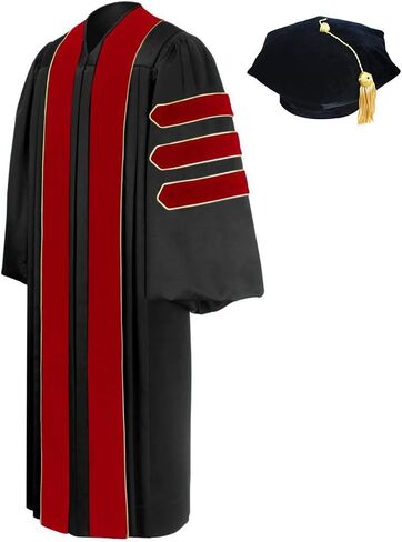 ثوب تخرج دكتوراه لاهوت للجنسين، رداء رجال الدين القس مع 4 أو 6 أو 8 جوانب من القماش الأكاديمي in Kuwait