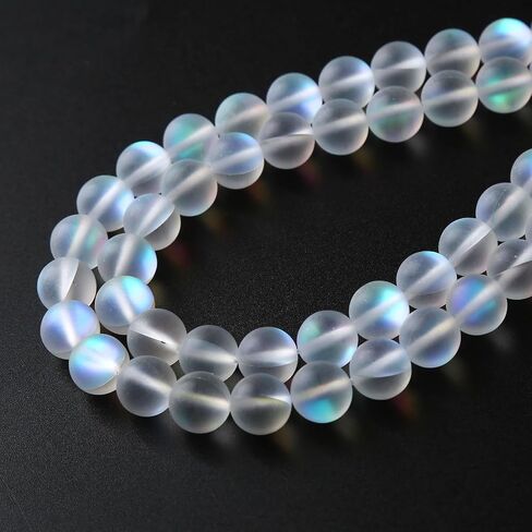 45PCS 8MM Natural Stone Colorful Selenite Gypsum Beads Round Loose Beads for Jewelry Making DIY Bracelet Necklace Accessories 15" Energy Healing Power Stone Beads in Saudi Arabia