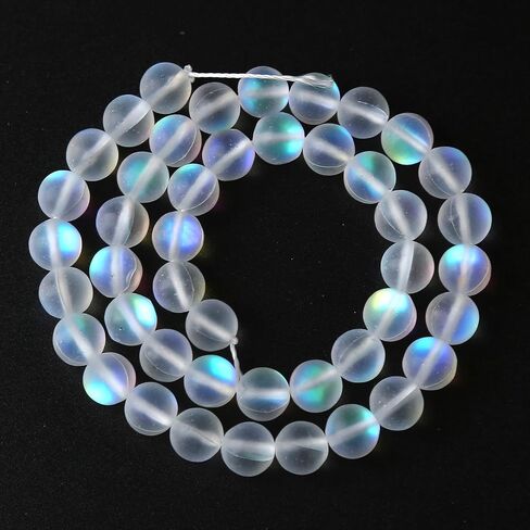 45PCS 8MM Natural Stone Colorful Selenite Gypsum Beads Round Loose Beads for Jewelry Making DIY Bracelet Necklace Accessories 15" Energy Healing Power Stone Beads in Saudi Arabia
