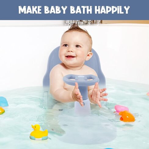 مقعد حمام للأطفال من AMAWMW للجنسين للأطفال من عمر 9 أشهر فما فوق، مقعد استحمام قابل للطي للأطفال الرضع والبنات والأولاد قابل للتعديل في حوض الاستحمام، مقعد حمام صيفي محايد للجنسين، مقعد حمام أخضر للأطفال الصغار in Kuwait