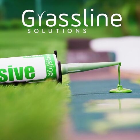 لاصق العشب الصناعي - 10 أونصة - اللون أخضر - جزء واحد من البولي يوريثين، وقت ربط 20-30 متر للاستخدام الداخلي والخارجي - مقاوم للطقس - لاصق عشبي غير سام in Kuwait