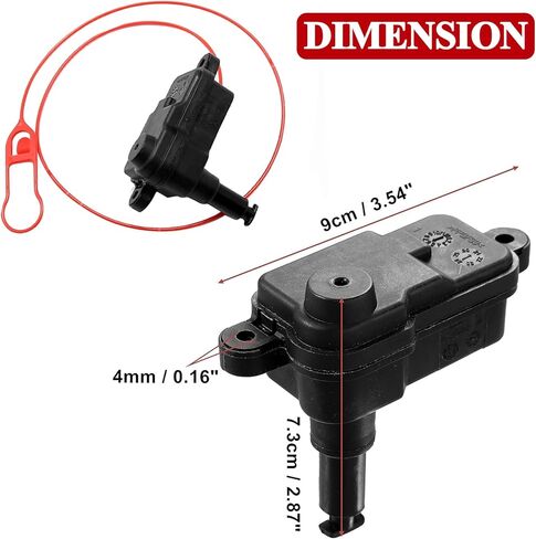 Fuel Door Cap Actuator Compatible for Audi Q7 Q3 A7 A6 A3 A1 S7 S6 RS7 RS5 2.0L 3.0L 4.0L Replace Fuel Filler Door Opener Actuator 4L0862153D in Kuwait