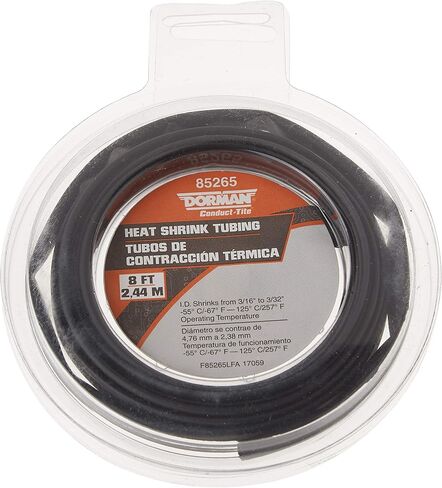 Dorman 85265 3/16" X 8' Black Heat Shrink Tubing in Saudi Arabia