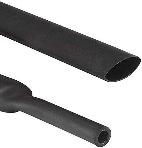 أنبوب الانكماش الحراري، سلك كابل YIOVVOM مزدوج الجدار 3: 1 مبطن بالحرارة وقابل للانكماش بالحرارة أسود 4 أقدام / 1.22 متر (قطر 1-1/4 بوصة (30 مم)) in Kuwait