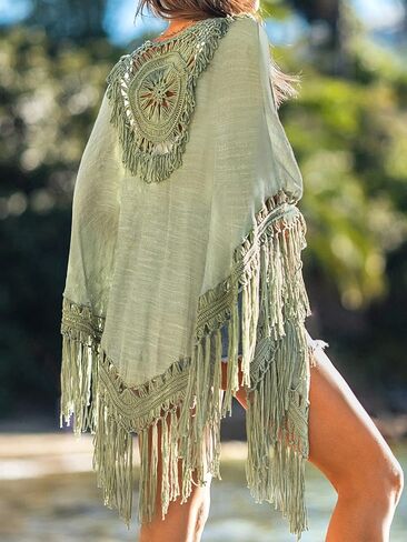 CUPSHE Women Bikini Set with Cardigans Cover Up (Size M) in Saudi Arabia