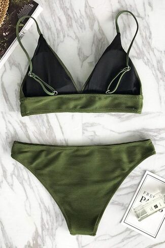 CUPSHE Women Bikini Set with Cardigans Cover Up (Size M) in Saudi Arabia