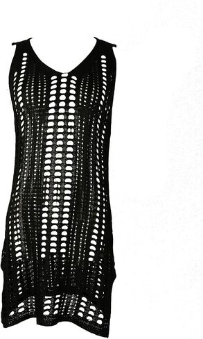 American Flag Cover Up Dress for Women Hollow Out Crochet Sleeveless Cover Up 4th of July Beach Swimwear Dresses in Saudi Arabia