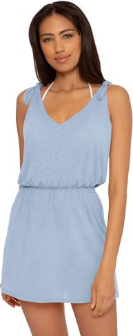 BECCA Breezy Basics V Dress, Plunge Neck, Beach Cover Ups for Women in Saudi Arabia