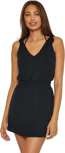 BECCA Breezy Basics V Dress, Plunge Neck, Beach Cover Ups for Women in Saudi Arabia
