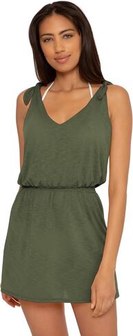 BECCA Breezy Basics V Dress, Plunge Neck, Beach Cover Ups for Women in Saudi Arabia