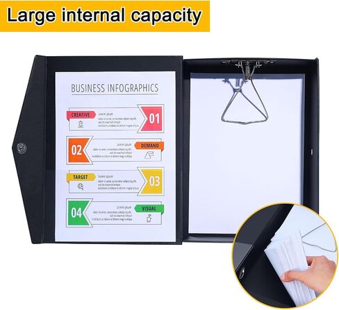 2 Pack File Boxes Archives Cases Storage,File Box With Magnetic Closure Lids,File Folder Organizer Document Storage Filing Box,Deep 68mm Black Archive in Saudi Arabia