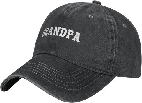Grandpa Hat New Grandpa Gifts for Men Adjustable Vintage Washed Cotton Grandfather Baseball Cap Gift for Dad in Saudi Arabia