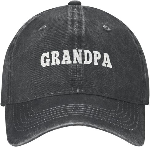 Grandpa Hat New Grandpa Gifts for Men Adjustable Vintage Washed Cotton Grandfather Baseball Cap Gift for Dad in Saudi Arabia