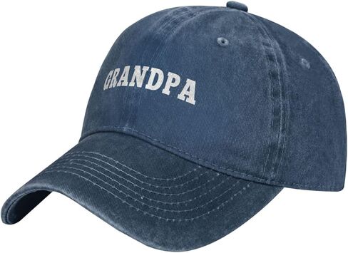 Grandpa Hat New Grandpa Gifts for Men Adjustable Vintage Washed Cotton Grandfather Baseball Cap Gift for Dad in Saudi Arabia