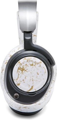 لوحات سماعات جانبية للمرحاض لسماعات Arctis Nova مصنوعة من وسائد شريرة | يناسب Arctis Nova Pro Wireless، Pro Wired، Nova 7، 7X، 7P | تصميمات تتطابق تمامًا مع عصابات الرأس ووسادات الأذن في المرحاض | التسعينات باللون الأسود in Kuwait