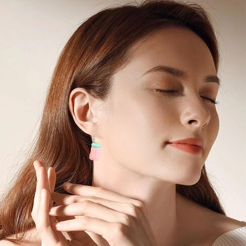 3 Pairs Baby Bottle Earrings Cute Resin Milk Bottle Dangle Earrings Cartoon Stereo Baby Bottle Drop Earrings for Women Girls Jewelry in Saudi Arabia
