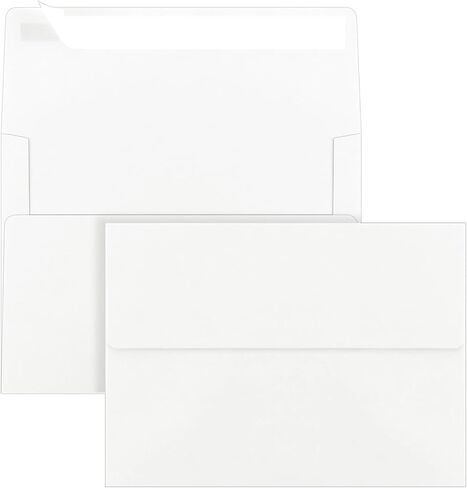 50 Pack 5x7 Kraft Envelopes for Invitations, A7 Envelopes Self Seal Printable Colored Envelopes, Ideal for Invitations, Weddings, Parties, Greeting Cards, Photos in Saudi Arabia