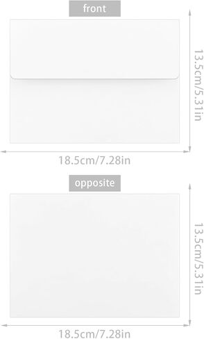 50 Pack 5x7 Kraft Envelopes for Invitations, A7 Envelopes Self Seal Printable Colored Envelopes, Ideal for Invitations, Weddings, Parties, Greeting Cards, Photos in Saudi Arabia