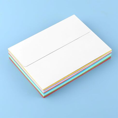 50 Pack 5x7 Kraft Envelopes for Invitations, A7 Envelopes Self Seal Printable Colored Envelopes, Ideal for Invitations, Weddings, Parties, Greeting Cards, Photos in Saudi Arabia
