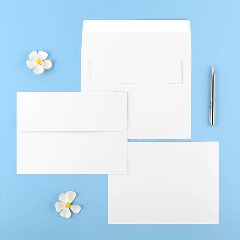 50 Pack 5x7 Kraft Envelopes for Invitations, A7 Envelopes Self Seal Printable Colored Envelopes, Ideal for Invitations, Weddings, Parties, Greeting Cards, Photos in Saudi Arabia