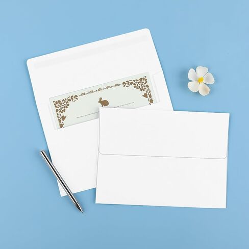 50 Pack 5x7 Kraft Envelopes for Invitations, A7 Envelopes Self Seal Printable Colored Envelopes, Ideal for Invitations, Weddings, Parties, Greeting Cards, Photos in Saudi Arabia