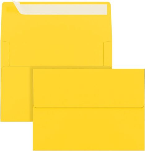 50 Pack 5x7 Kraft Envelopes for Invitations, A7 Envelopes Self Seal Printable Colored Envelopes, Ideal for Invitations, Weddings, Parties, Greeting Cards, Photos in Kuwait