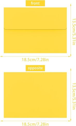 50 Pack 5x7 Kraft Envelopes for Invitations, A7 Envelopes Self Seal Printable Colored Envelopes, Ideal for Invitations, Weddings, Parties, Greeting Cards, Photos in Kuwait