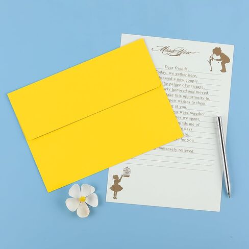 50 Pack 5x7 Kraft Envelopes for Invitations, A7 Envelopes Self Seal Printable Colored Envelopes, Ideal for Invitations, Weddings, Parties, Greeting Cards, Photos in Kuwait