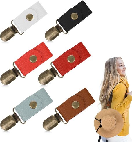 6Pcs Hat Clip for Summer Travel Hat Clip for Women Beach Travel Hat Clip for Bag Hat Clip Hat Holder for Travel Multicolor in Saudi Arabia