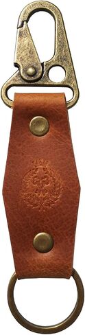 Genuine Leather Keychain Handmade Full Grain Leather Key Chain Tactical Leather Key Fob Keyrings for Men and Women in Saudi Arabia