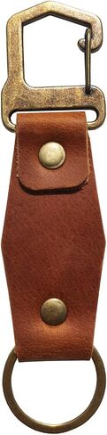 Genuine Leather Keychain Handmade Full Grain Leather Key Chain Tactical Leather Key Fob Keyrings for Men and Women in Saudi Arabia