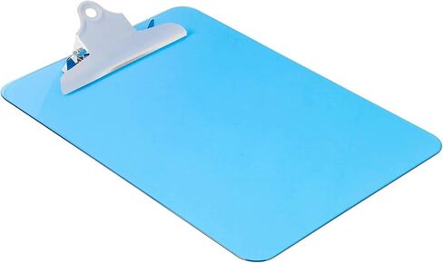 1InTheOffice Blue Plastic Clipboard 9x12 Spring Clip, 2 Pack in Saudi Arabia