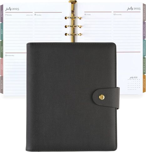 Erin Condren A5 Weekly LifePlanner Ring Agenda (July 2024 - December 2025) - Peacock Agenda, compact Vertical Layout, Bold Blooms Theme in Saudi Arabia