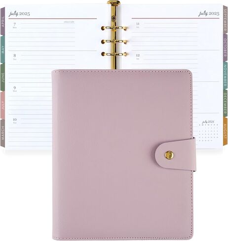 Erin Condren A5 Weekly LifePlanner Ring Agenda (July 2024 - December 2025) - Peacock Agenda, compact Vertical Layout, Bold Blooms Theme in Saudi Arabia