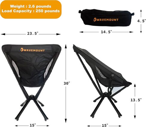 Wavemount-Lightweight Camping Folding Chair, Quick Opening and Closing Folding Chair, Outdoor Chair, Leisure Chair, Mountaineering Chair, Lightweight Moon Chair, Super Beach Chair, ch001 in Saudi Arabia