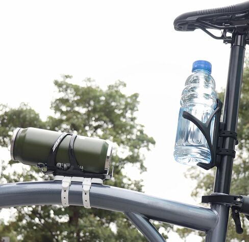Bike Bottle Cage Mount Water Bottle Mounting Base,Soft Silicone Adjustable Cage Mount,Water Bottle Cage Mount Bracket for MTB Road Mountain Bicycle,Black in Saudi Arabia