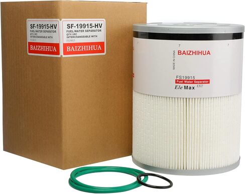 FS19915 (H&V) Fuel Filter with Water Separator Fits Cummins ISX15 Detroit Diesel DD13 DD15 DD16 Freightliner Cascadia Replace A4720921205 A0000903651 P551011 PF9804 33655 L9915F CS11122 in Kuwait