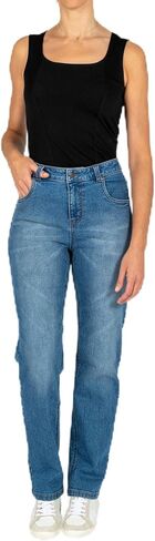 HUE Women's Mid-Rise Straight Leg Jeans in Saudi Arabia