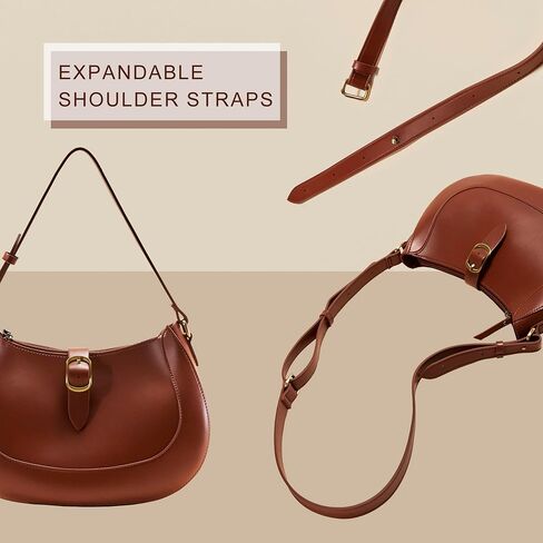 Vintage Vegan Leather Crescent Hobo Bag For Women Lunar Shoulder Purse Crossbody Satchel Under Arm Classic Lady Handbag in Saudi Arabia