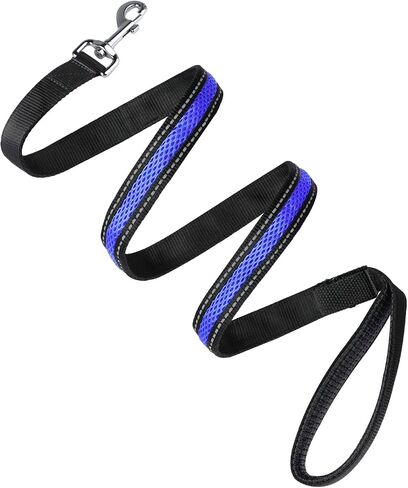 Lightup Dog Leash Fluffy Tails LED 3 Flashing Modes Waterproof USB Rechargeable Standard Dog leashes Flexi LED Lighting System Light up in The Dark Leash All Medium and Large Breeds Walking Leash in Saudi Arabia