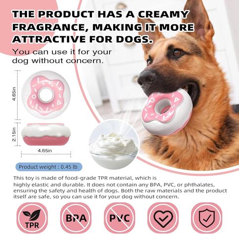 ألعاب الكلاب من كارلج، ألعاب مضغ للكلاب للمضغ العدواني، ألعاب تسنين الجراء، ألعاب متينة تصدر صوت الدونات للسلالات الصغيرة والمتوسطة الكبيرة in Kuwait