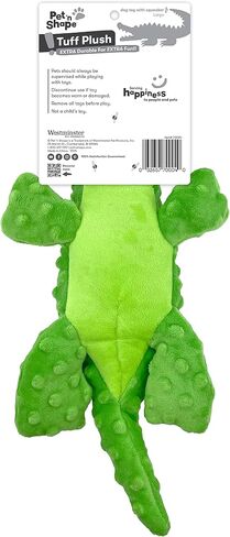 Pet 'n Shape Tuff Plush Gator Dog Toy, Small in Saudi Arabia