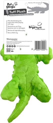 Pet 'n Shape Tuff Plush Gator Dog Toy, Small in Saudi Arabia