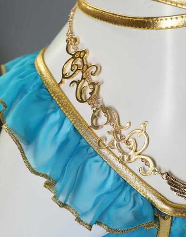 طقم ملابس داخلية نسائية للأميرة التأثيرية بتصميم الرسوم المتحركة، قطعة علوية ولباس داخلي مع جوارب عالية الفخذ، فستان شفاف in Kuwait