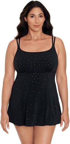 Longitude Women's Swimwear Empire Princess Seam Soft Cup Long Torso Swimdress in Kuwait