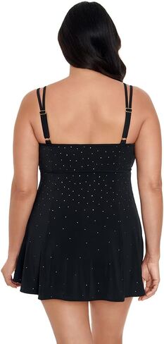 Longitude Women's Swimwear Empire Princess Seam Soft Cup Long Torso Swimdress in Kuwait