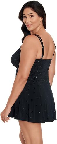 Longitude Women's Swimwear Empire Princess Seam Soft Cup Long Torso Swimdress in Kuwait