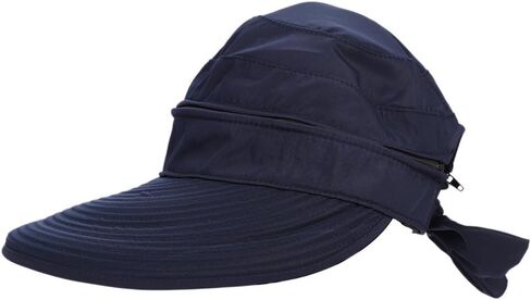 Summer Foldable Zipper Removable Sun Hat UPF50+ Beach Bucket UV Protection Cap in Saudi Arabia