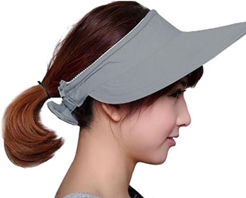 Summer Foldable Zipper Removable Sun Hat UPF50+ Beach Bucket UV Protection Cap in Saudi Arabia